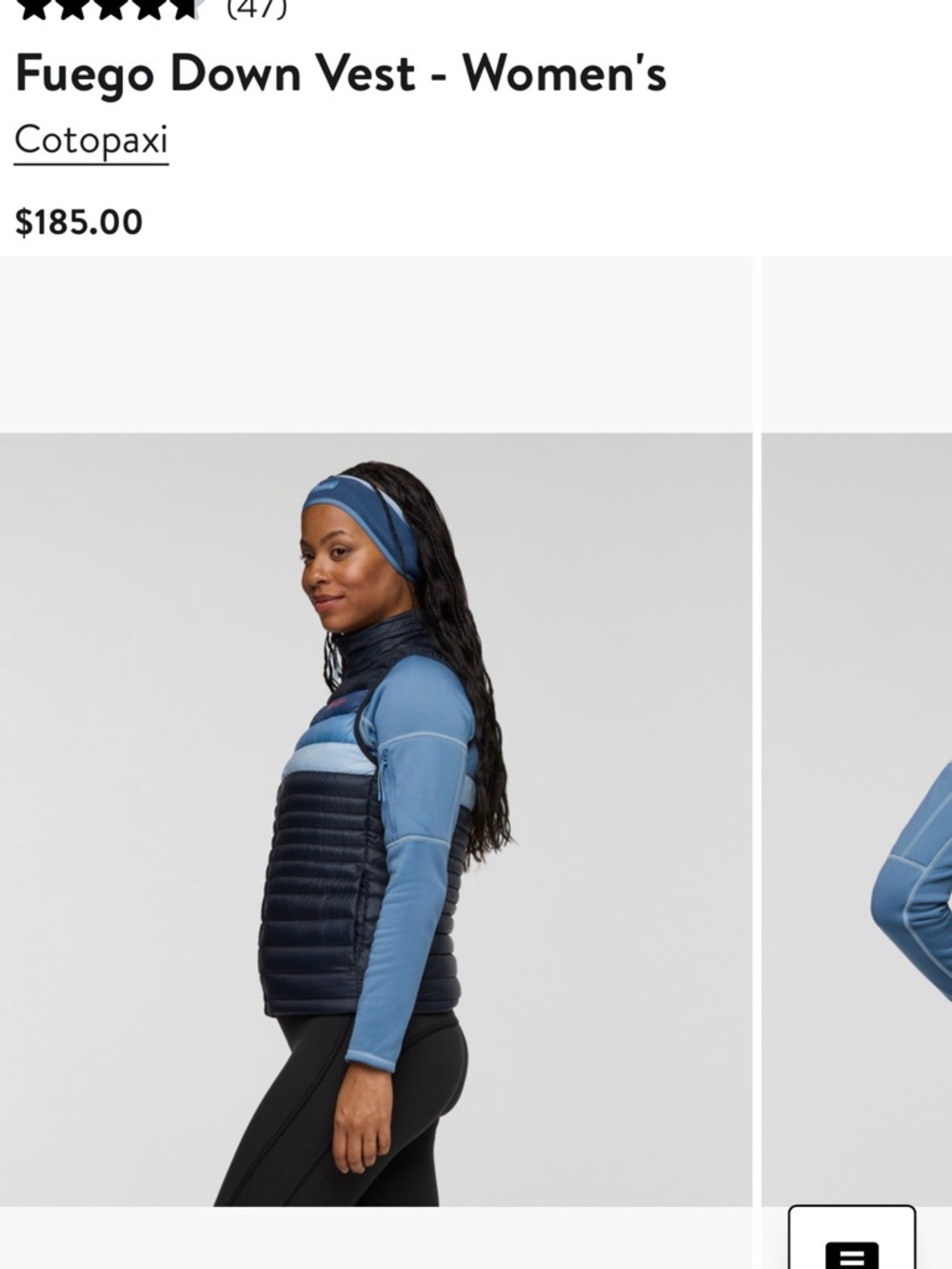 cotopaxi Women's Fuego Vest - black, navy,Light Blue, and maroon NWOT